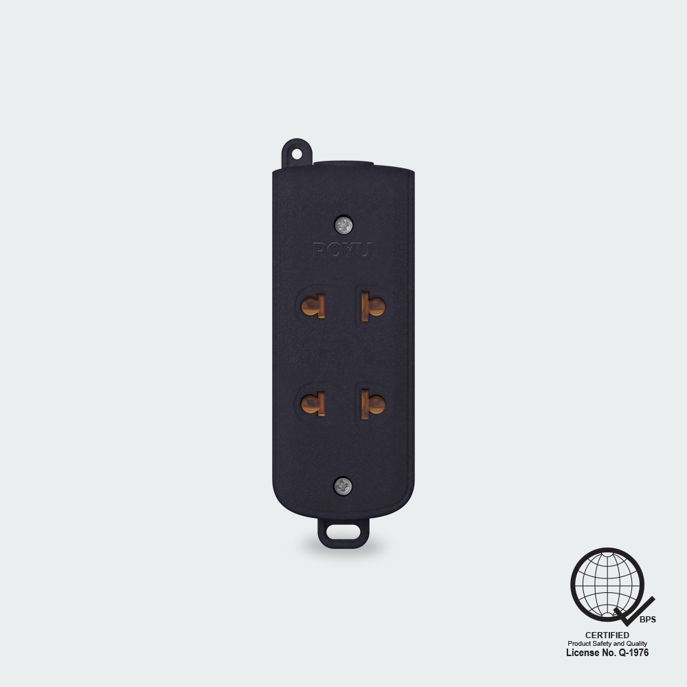 ROYU 2-Gang Universal Outlet Surface Type