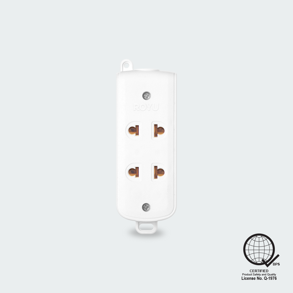 ROYU 2-Gang Universal Outlet Surface Type