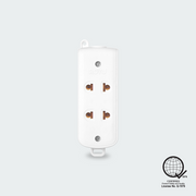 ROYU 2-Gang Universal Outlet Surface Type