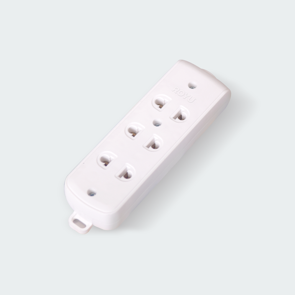ROYU 3-Gang Universal Outlet Surface Type