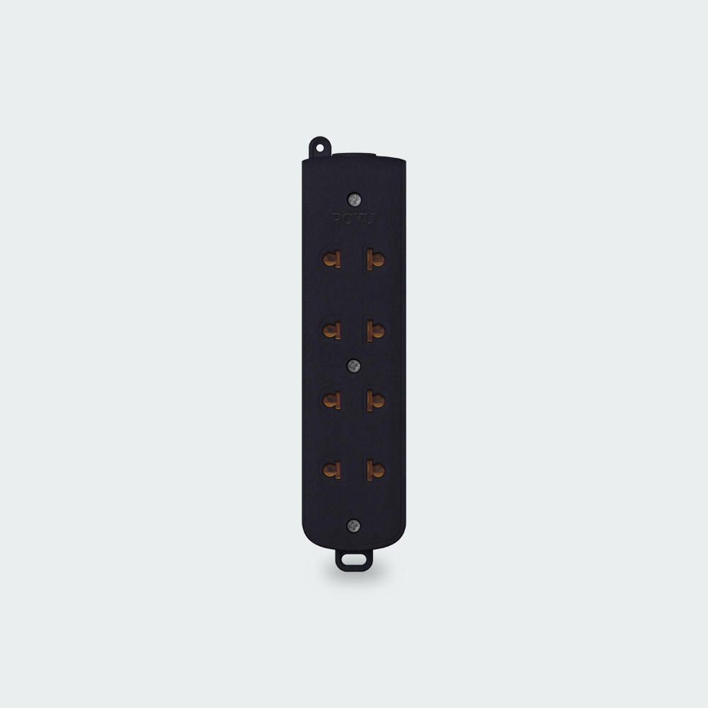 ROYU 4-Gang Universal Outlet Surface Type