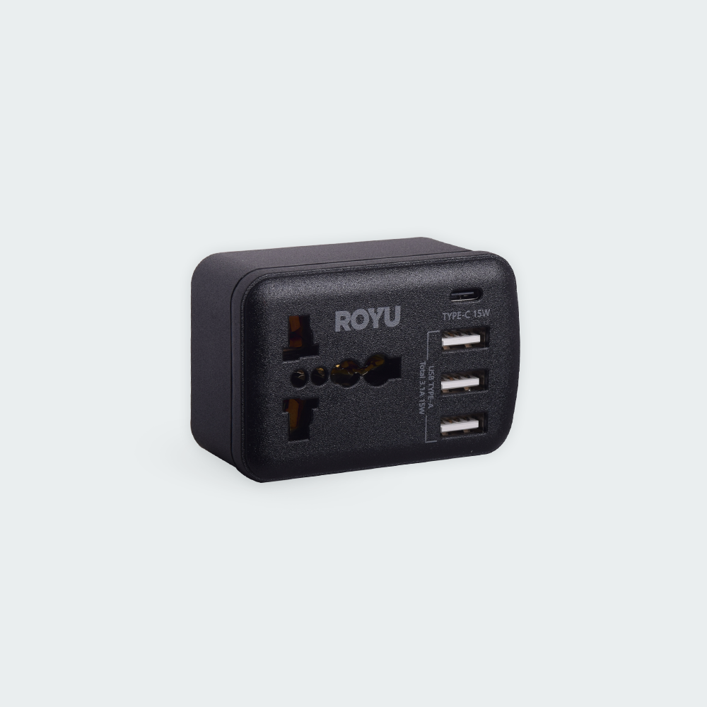 ROYU International Adapter w/ USB (3A+1C)