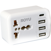 ROYU International Adapter w/ USB Port(3A+1C)