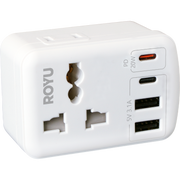 ROYU International + Flat Adapter w/ USB (2A+1C & 1 Fast C)
