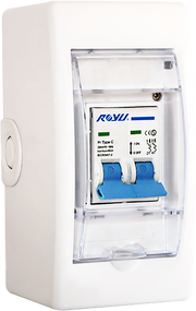 ROYU Mini Safety Breaker 20A with Cover and Outlet