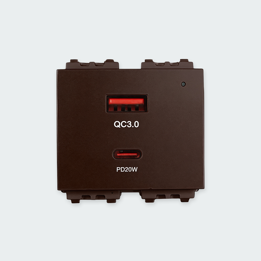 ROYU Plano USB Outlet with A+C Ports