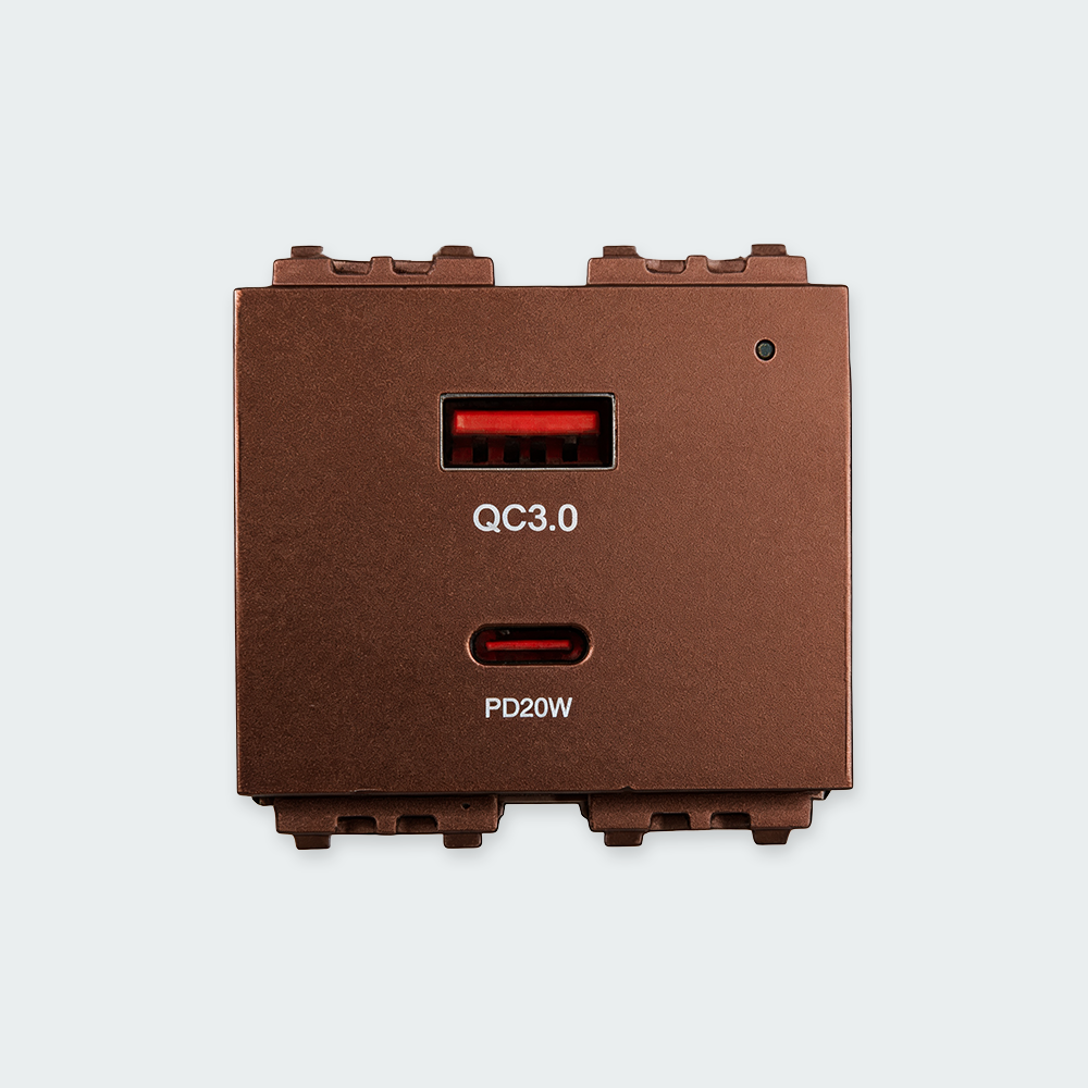 ROYU Plano USB Outlet with A+C Ports