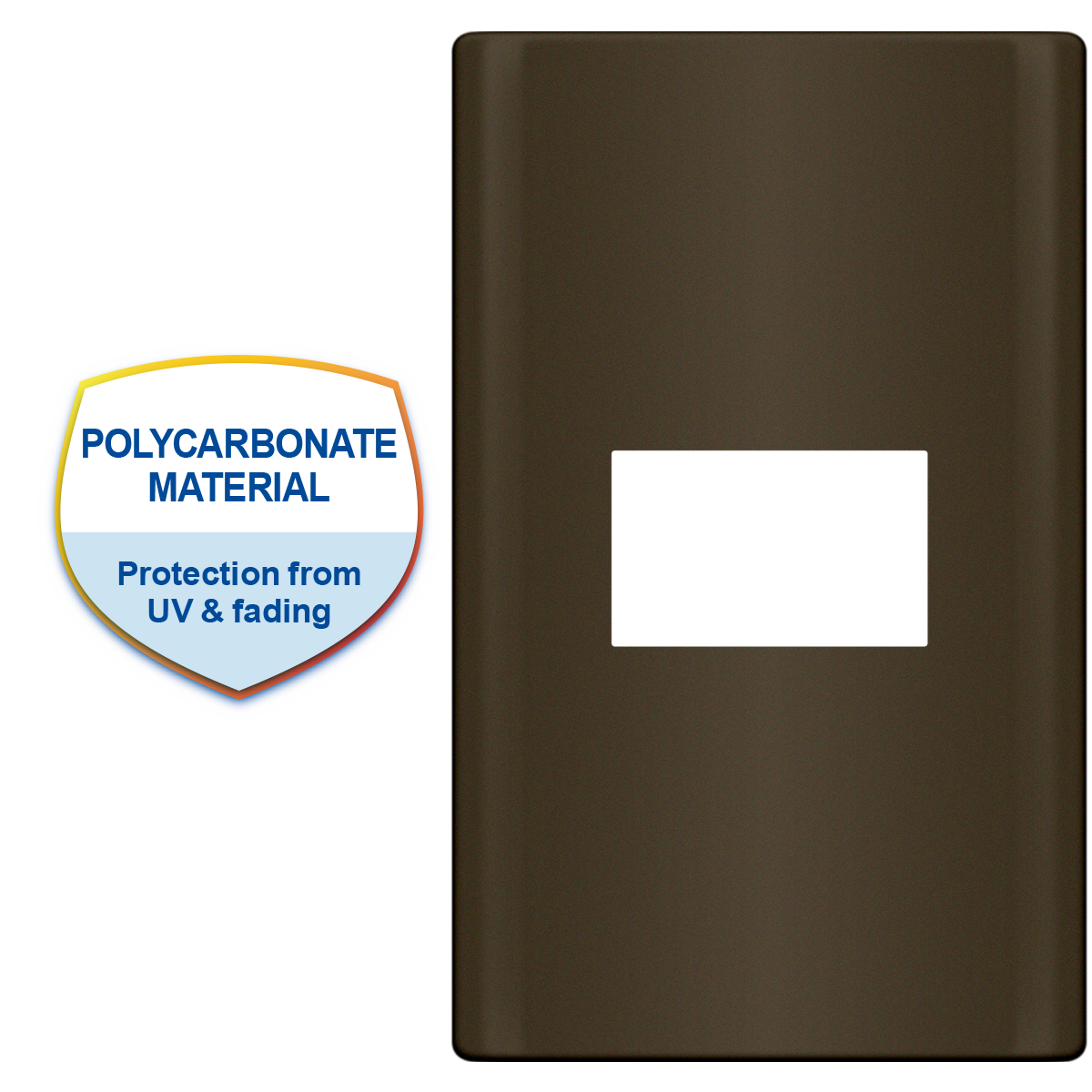 ROYU Plano 1 Gang Plate - Dark Gray