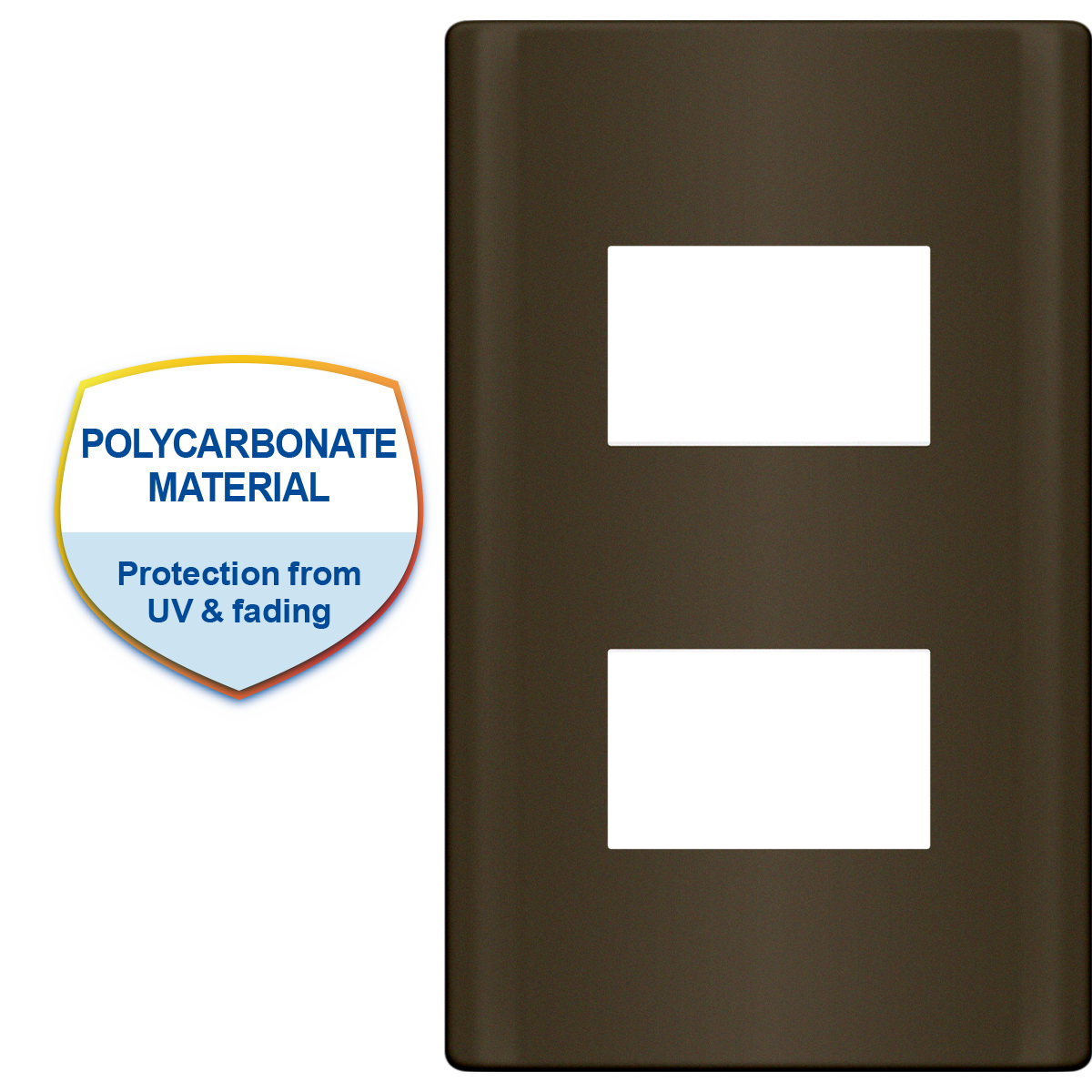 ROYU Plano 2 Gang Plate - Dark Gray