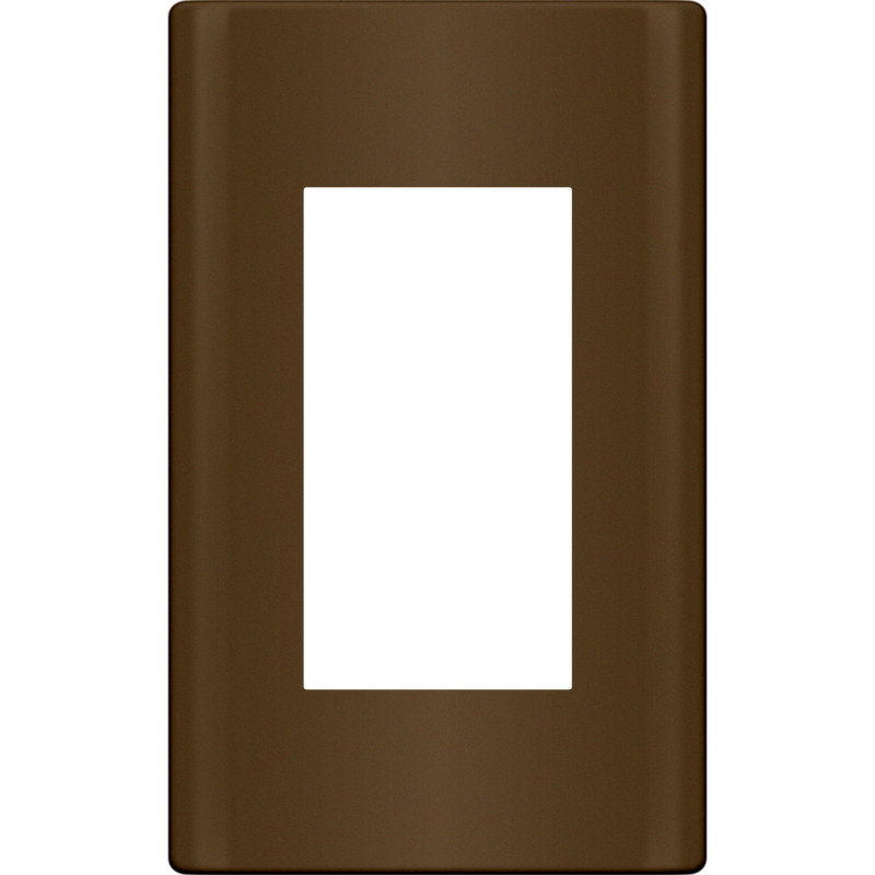 ROYU Plano 3 Gang Plate - Dark Wood