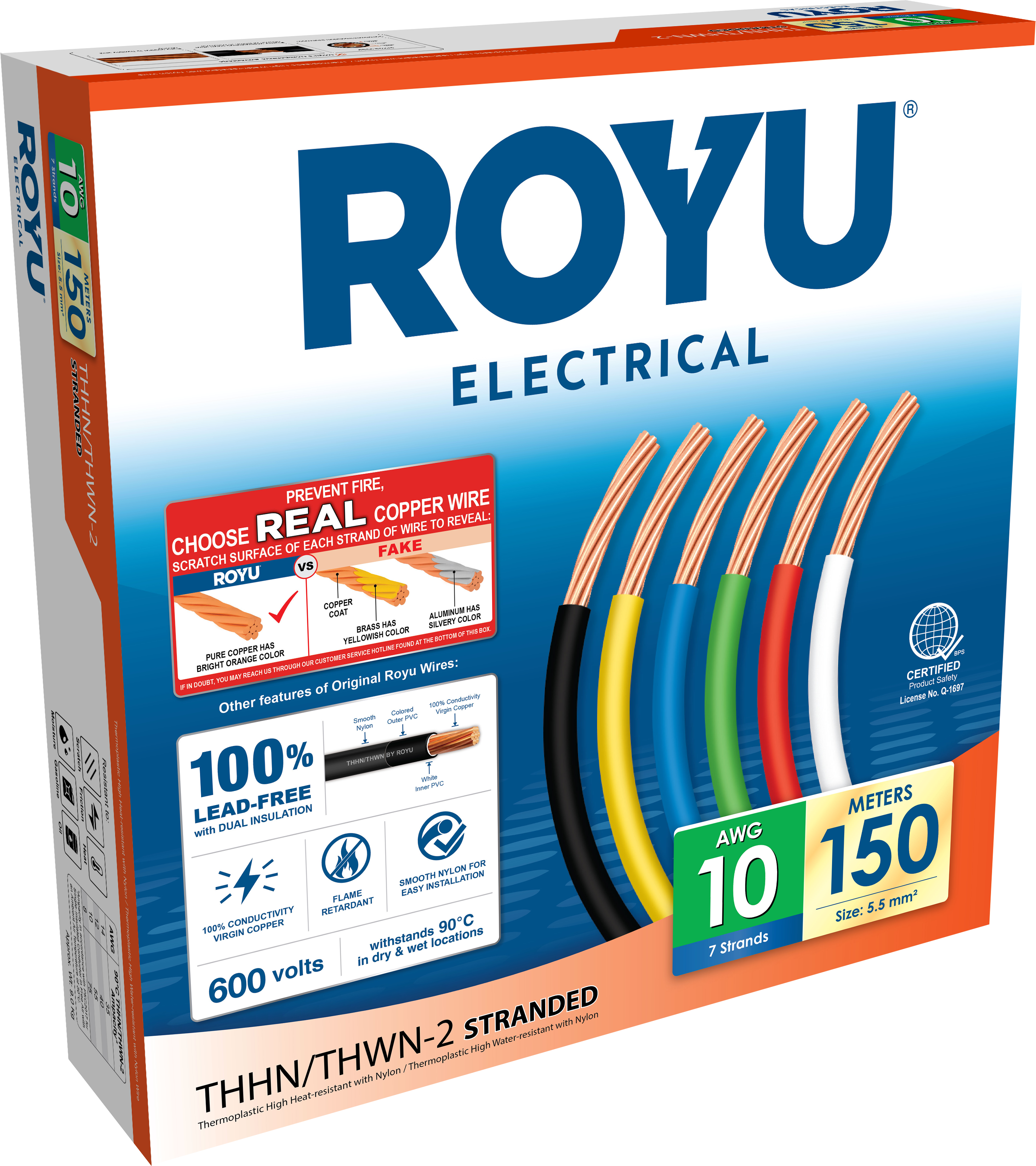 ROYU THHN Circuit 10 AWG