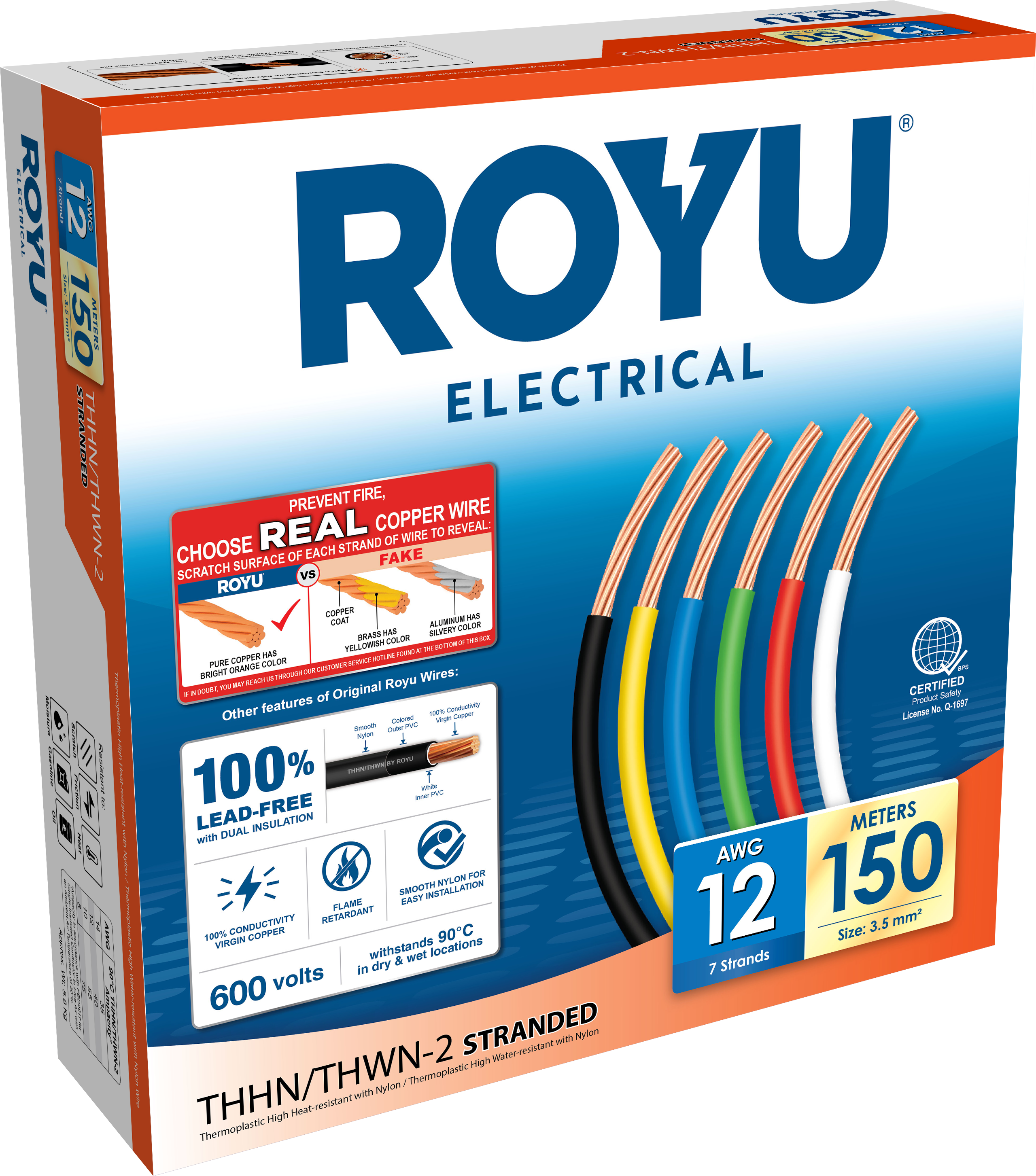 ROYU THHN Circuit 12 AWG