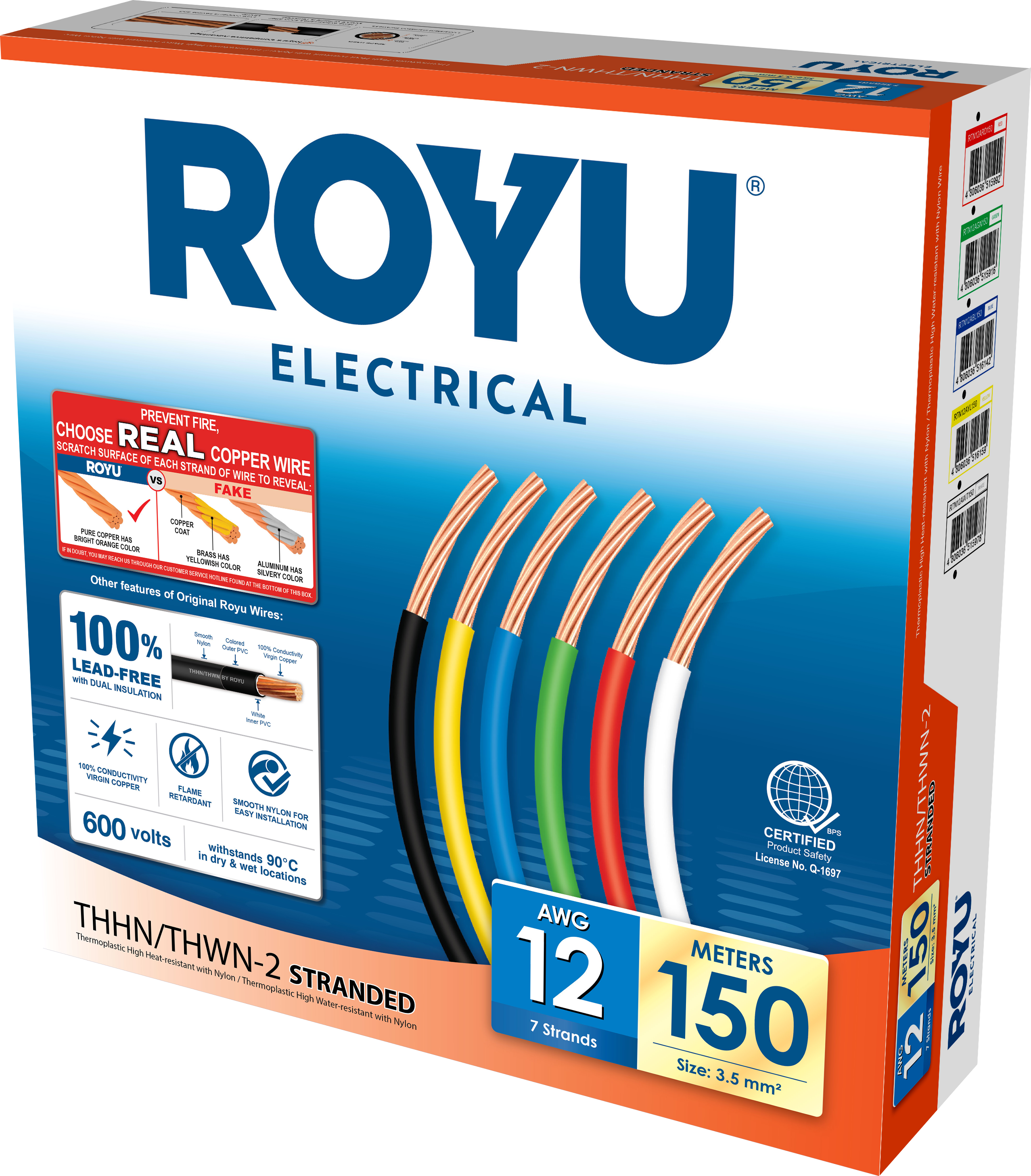 ROYU THHN Circuit 12 AWG