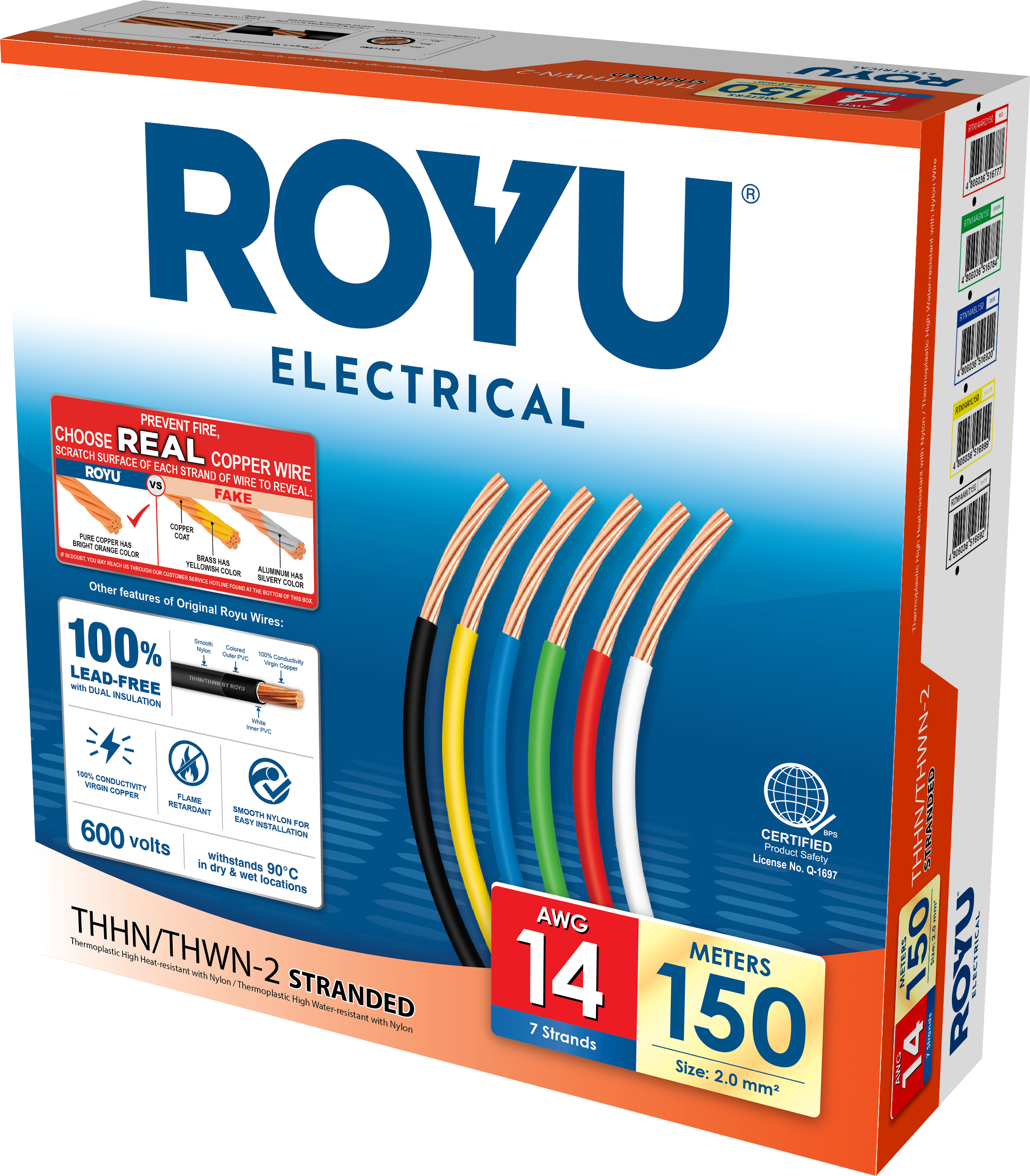 ROYU THHN Circuit 14 AWG