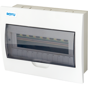 ROYU Metal Panel Box with Ploycarbonate Cover - 12 Branches