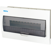 ROYU Metal Panel Box with Ploycarbonate Cover - 18 Branches