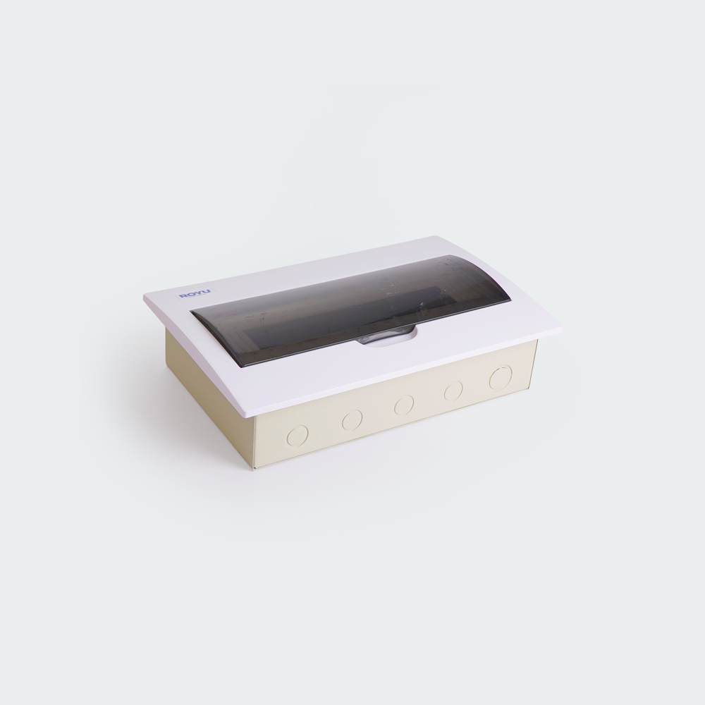 ROYU Metal Panel Box with Ploycarbonate Cover - 18 Branches