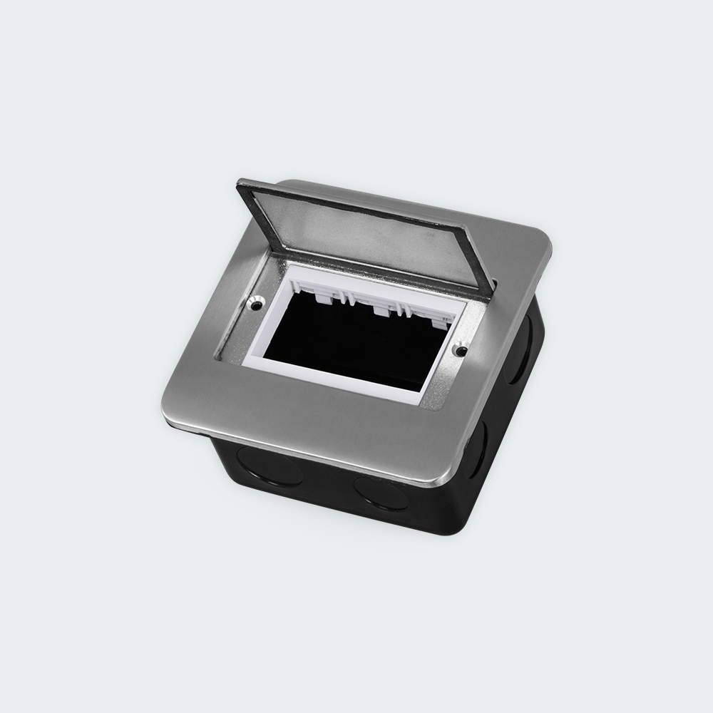 ROYU Floor Receptacle Fixture - Titanium