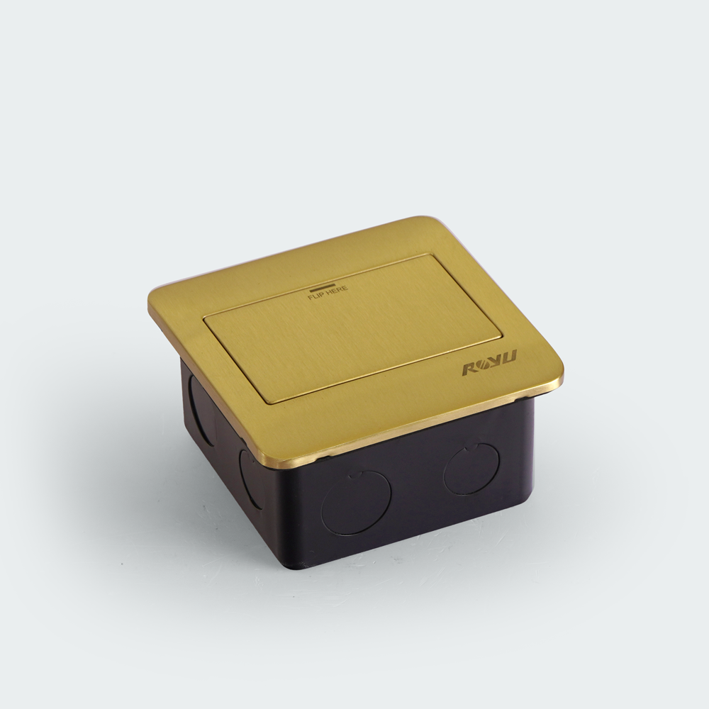 ROYU Floor Receptacle Fixture - Bronze