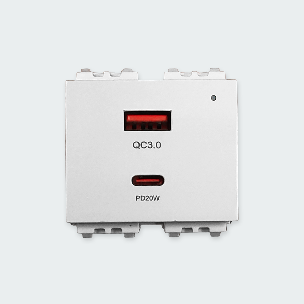 ROYU WD USB Outlet with A+C Ports