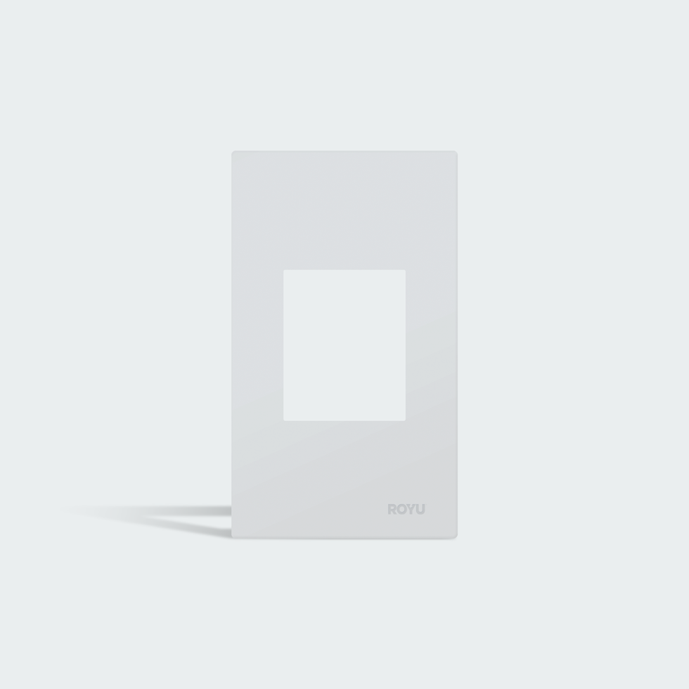 ROYU Wide Series 1 Gang Plate for Universal Outelts with Ground – FELCO ...