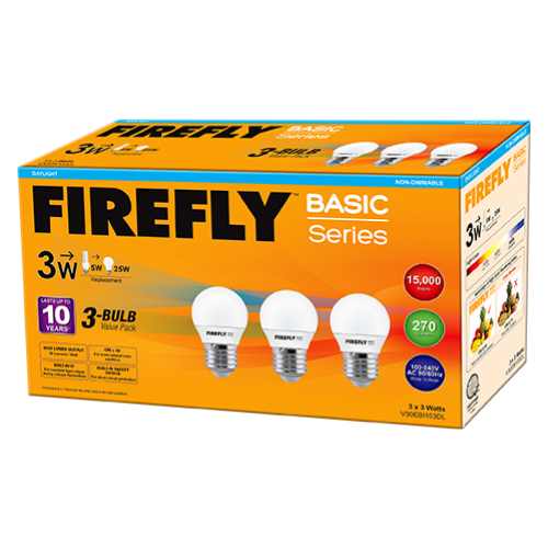 Firefly Basic 3-LED Bulb Value Pack