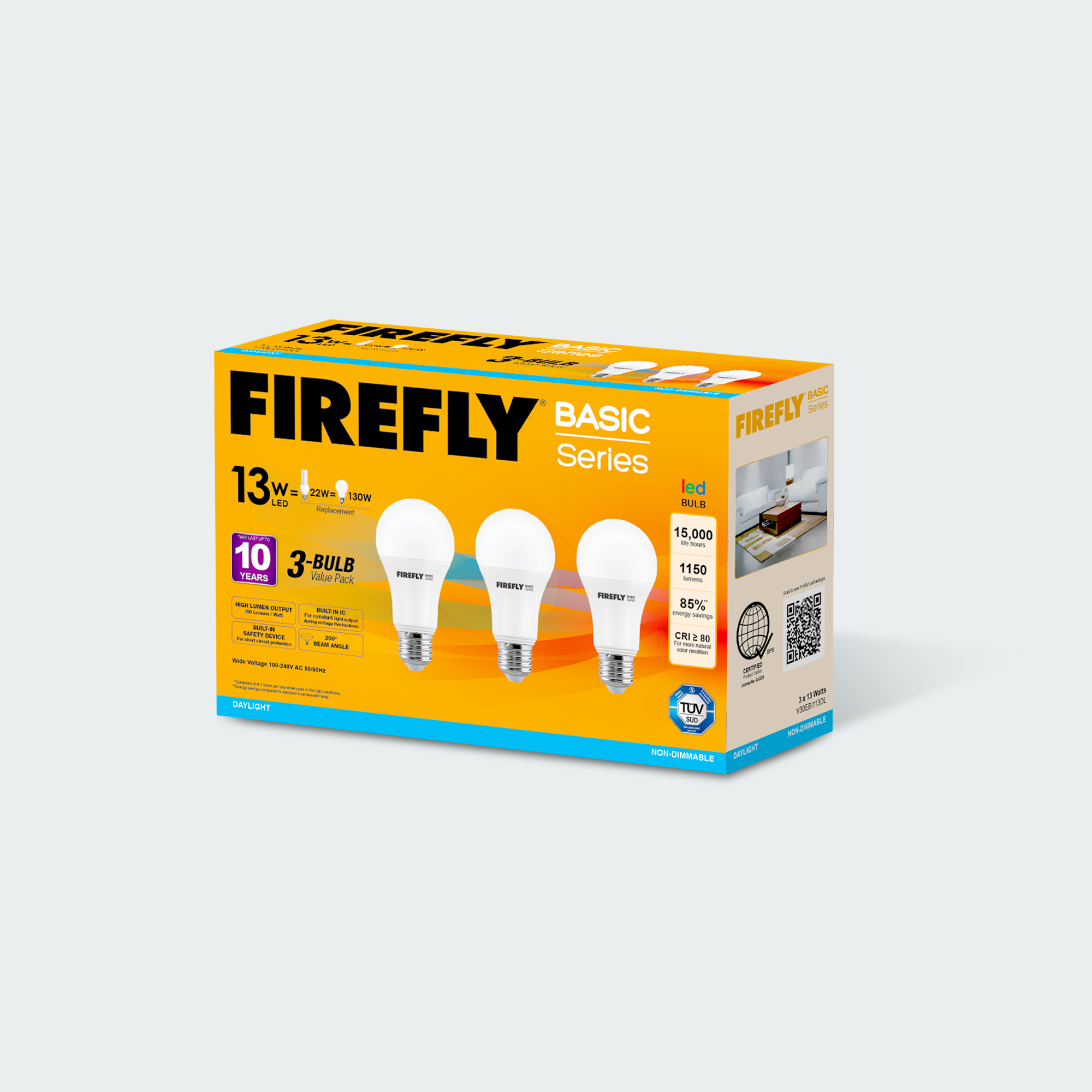 Firefly Basic Series 3-LED Bulb Value Pack