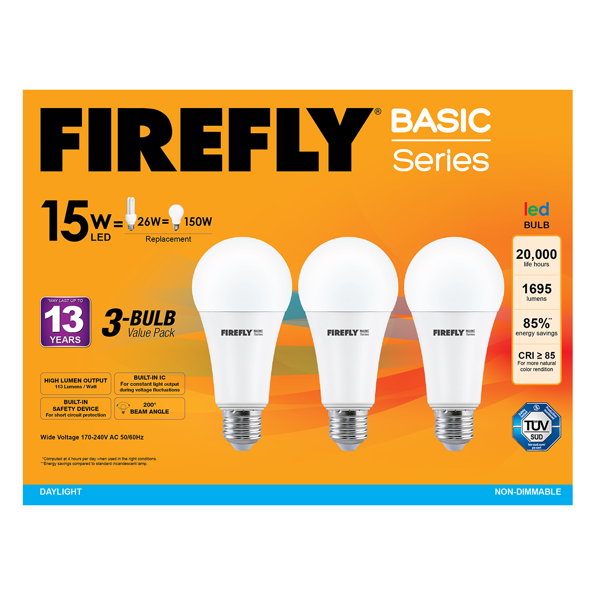 Firefly Basic 3-LED Bulb Value Pack