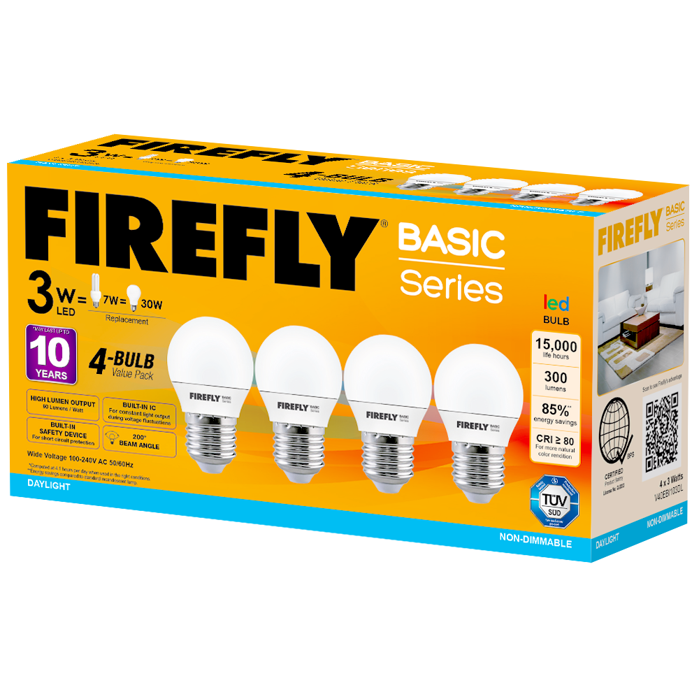 Firefly Basic 4-LED Bulb Value Pack