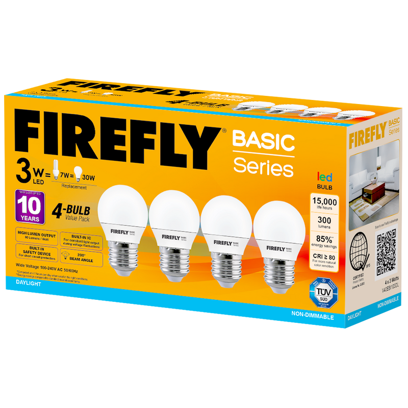 Firefly Basic 4-LED Bulb Value Pack