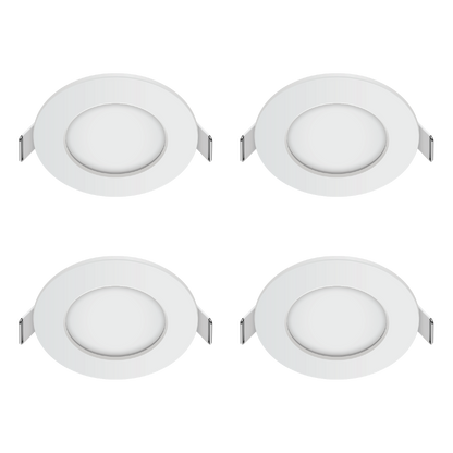 Firefly Basic Series 4-LED Round Recessed Slim Downlight Value Pack