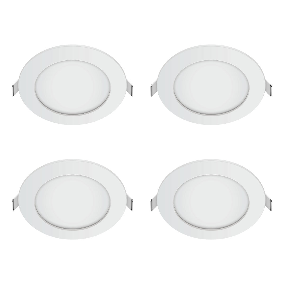 Firefly Basic Series 4-LED Round Recessed Slim Downlight Value Pack