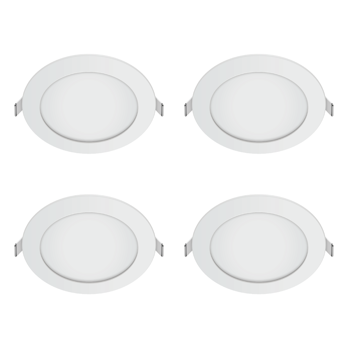Firefly Basic Series 4-LED Round Recessed Slim Downlight Value Pack