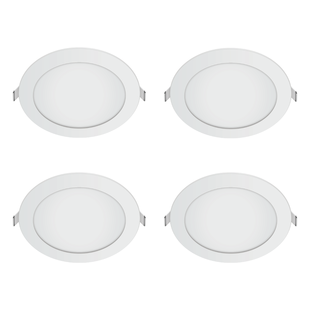 Firefly Basic Series 4-LED Round Recessed Slim Downlight Value Pack