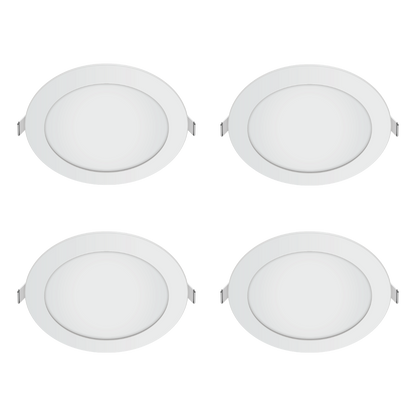 Firefly Basic Series 4-LED Round Recessed Slim Downlight Value Pack
