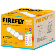Firefly, Basic, Series, 4-LED, Round, Surface, Slim, Downlight, Value, Pack