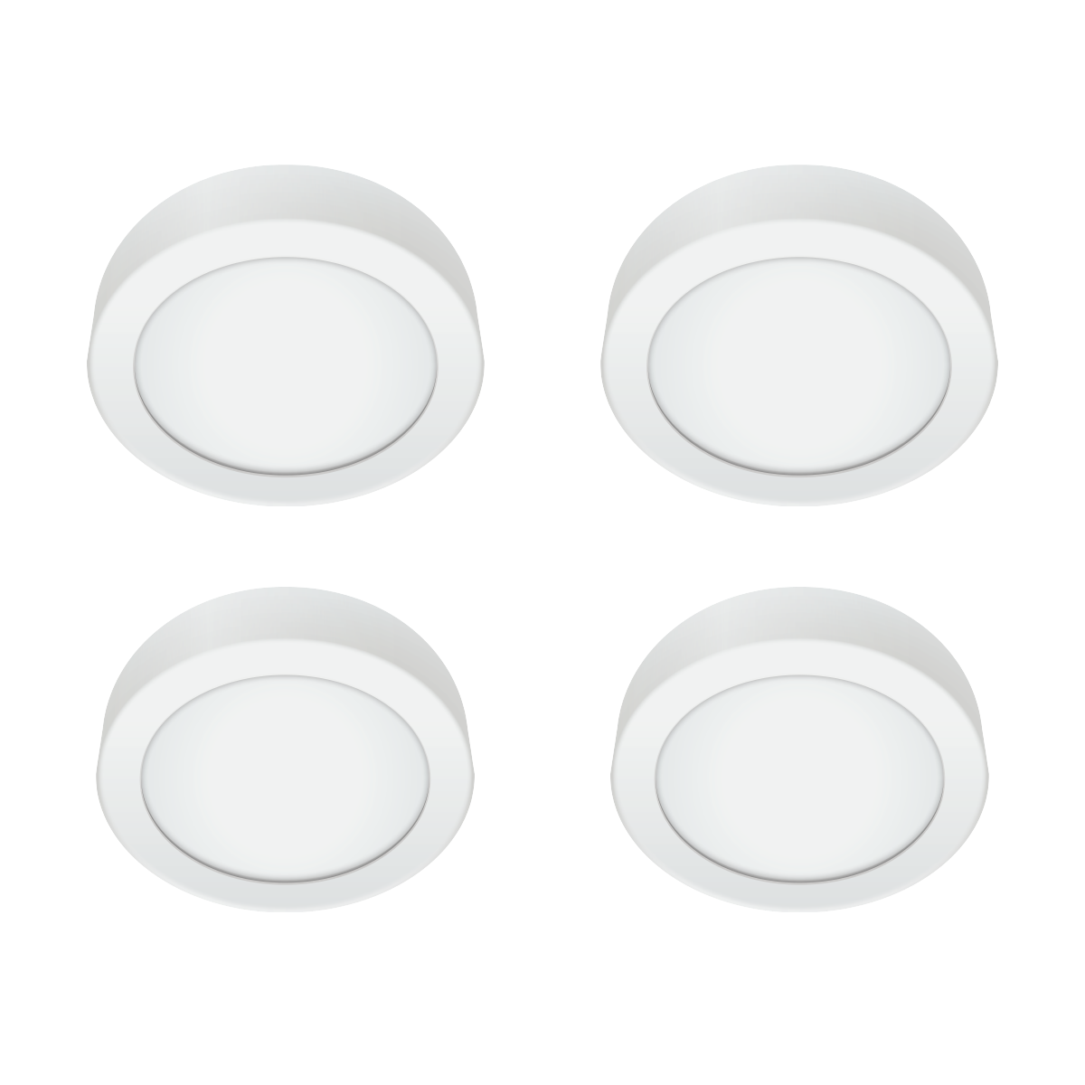 Firefly Basic Series 4-LED Round Surface Slim Downlight Value Pack ...