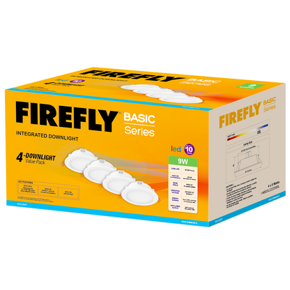 Firefly Basic Series 4-LED Integrated Downlight Value Pack