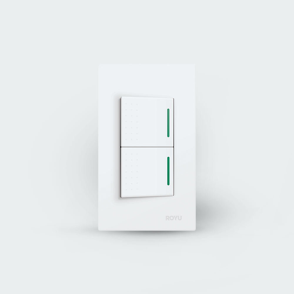 ROYU Wide Series 1-Way Switch with Reflector Set