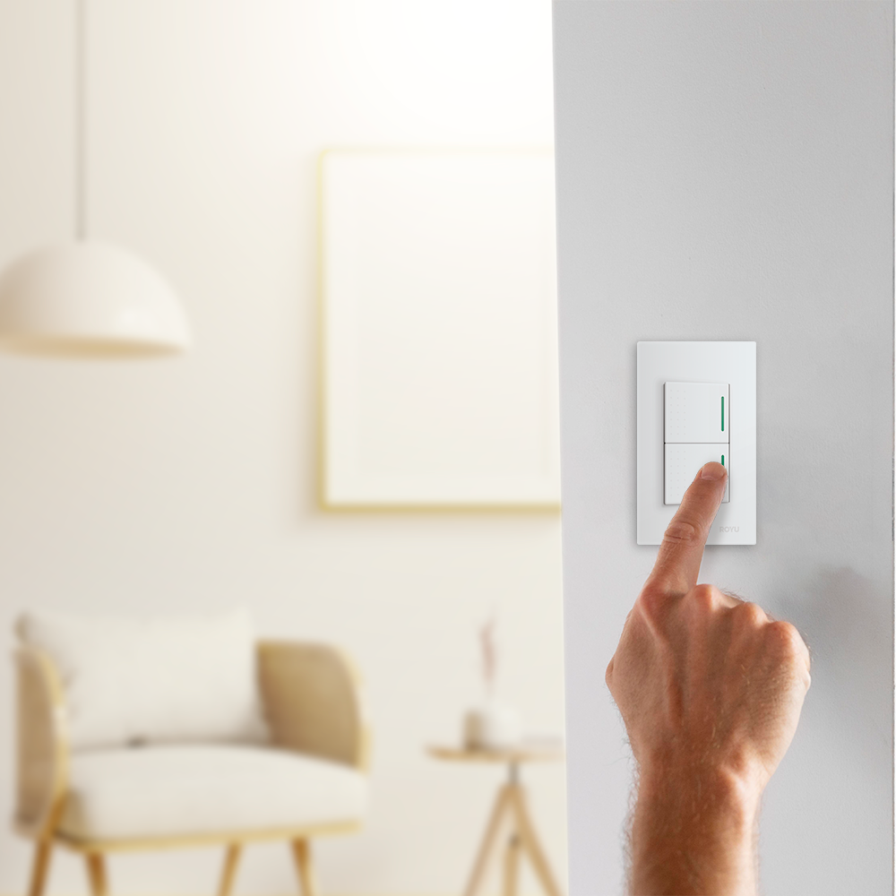 ROYU Wide Series 1-Way Switch with Reflector Set