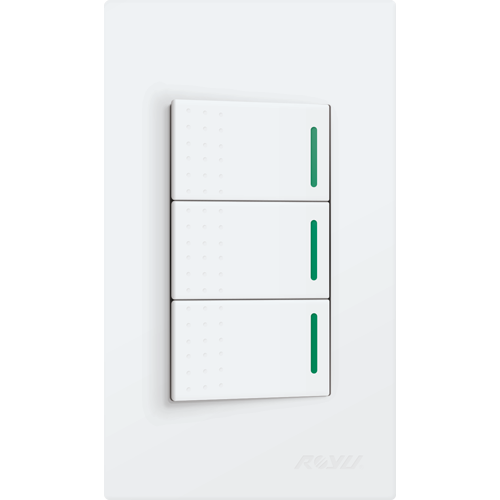 ROYU Wide Series 1-Way Switch with Reflector Set
