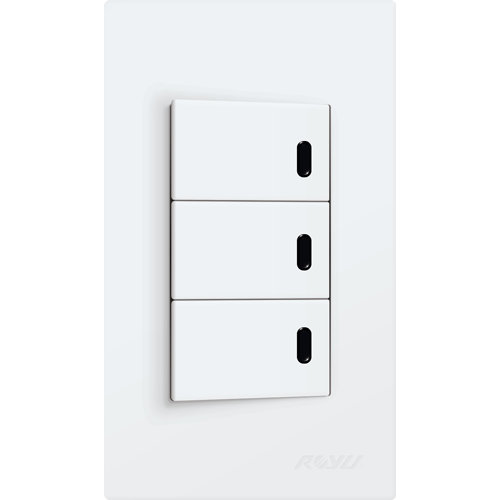 ROYU Wide Series 1-Way Switch with LED Set