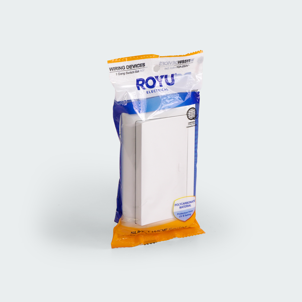 ROYU Super Wide 1 Gang Switch Set