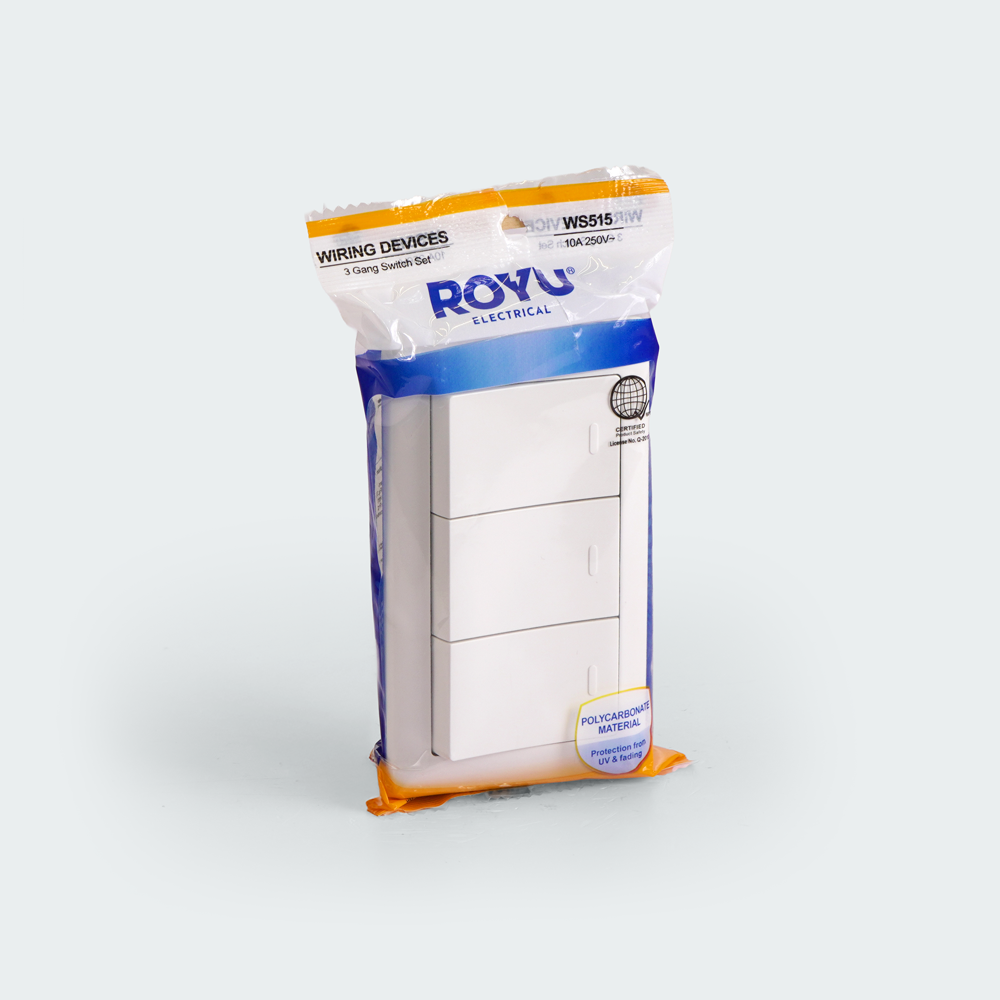 ROYU Super Wide 3 Gang Switch Set