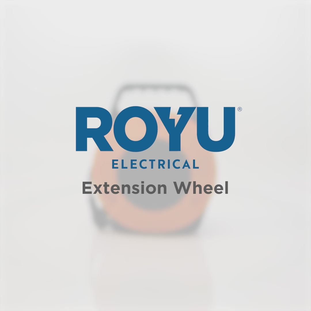 Load video: ROYU Extension Wheel with 4-Gang Universal Outlet