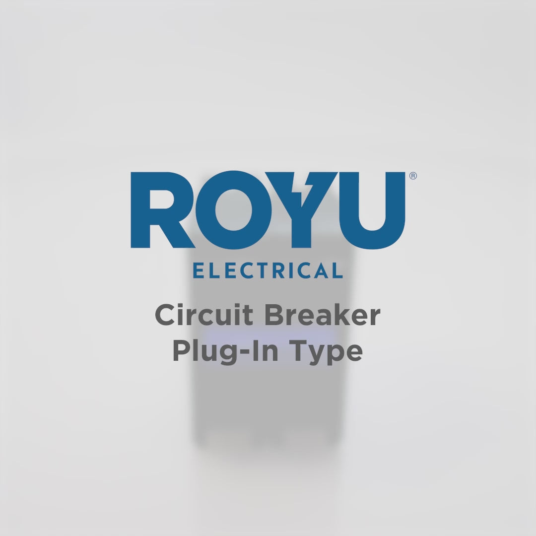 Load video: ROYU Mini Circuit Breaker - Plug In