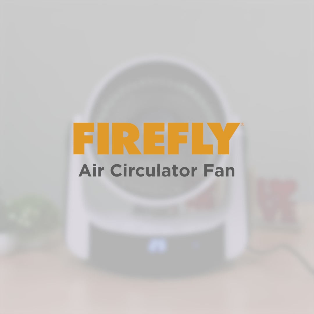 Load video: Firefly Home Circulator Table Fan