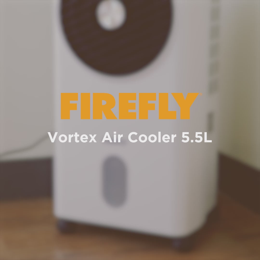 Load video: Firefly Home Portable Air Cooler 5.5L